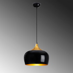 Hanglamp Berceste Drop Zwart/Goud