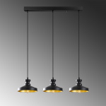 Hanglamp Berceste Design 3-Lichts Zwart