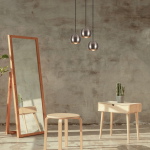 Hanglamp Berceste Bol 3-Lichts Getrapt Platinum