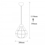 Hanglamp Safderun Drop Koper