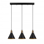 Hanglamp Berceste Triangle 3-Lichts Zwart