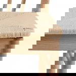 Eetkamerstoel Dolen Met Armleuning Paper Plaits Off White/Naturel - Giga Living