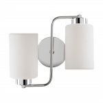 Wandlamp Balcova 2-Lichts Zilver