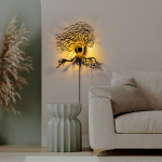 Wandlamp Tree Woman Zwart