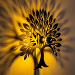 Wandlamp Tree Zwart