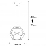 Hanglamp Degirmen Zwart