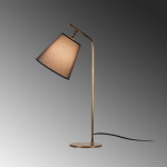 Bureaulamp Salihini Bruin/Goud