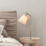 Bureaulamp Salihini Wit/Goud