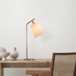 Bureaulamp Salihini Wit/Goud