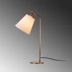 Bureaulamp Salihini Wit/Goud