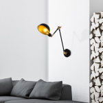 Wandlamp Sivani Zwart