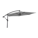 Lesli Living Zweefparasol Gemini Grijs Ø3Mtr