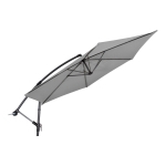 Lesli Living Zweefparasol Gemini Grijs Ø3Mtr