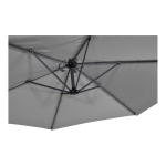 Lesli Living Zweefparasol Gemini Grijs Ø3Mtr