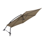 Lesli Living Zweefparasol Gemini Taupe Ø3Mtr