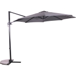 Lesli Living Zweefparasol Libra Grijs Ø3Mtr