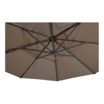 Lesli Living Zweefparasol Virgoflex Taupe Ø3,5Mtr