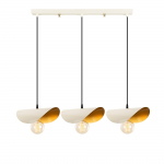 Hanglamp Sivani Leaf 3-Lichts Wit/Goud