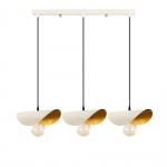 Hanglamp Sivani Leaf 3-Lichts Wit/Goud