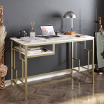 Bureau Victory Wit/Goud 120cm