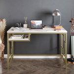 Bureau Victory Wit/Goud 120cm