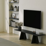 Tv-meubel Mushroom Zwart 180cm