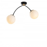 Hanglamp Kromozom 2-Lichts Wit/Zwart