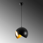 Hanglamp Pacman Zwart/Goud