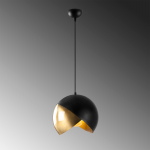 Hanglamp Pacman Zwart/Goud