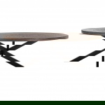 Richmond Eettafel Watson Donkerbruin/Zwart 235cm