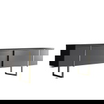 Tv-meubel Luxe Antraciet/Goud 180cm