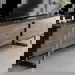 Tv-meubel Luxe Walnoot/Goud 180cm