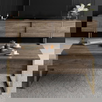 Tv-meubel Luxe Walnoot/Goud 180cm