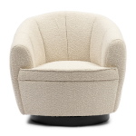 Rivièra Maison Fauteuil The Countess Draaibaar Bouclé Wit