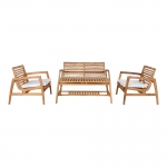 House Nordic Tuin Lounge Set Santander Teak Naturel