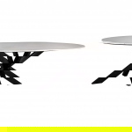 Richmond Eettafel Lexington Ovaal 230cm Wit Carrara Marmer