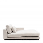 Rivièra Maison Bank Stephen Element Chaise Longue Rechts Wit