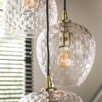 Hanglamp Patch Pattern 5-Lichts Getrapt Diamond Glas - Giga Meubel