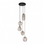 Hanglamp Patch Pattern 5-Lichts Getrapt Diamond Glas - Giga Meubel