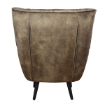 PTMD Fauteuil Kian Velvet Washed Olijf Groen