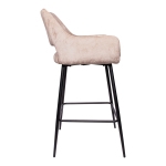 PTMD Barkruk Fallon Velvet Khaki
