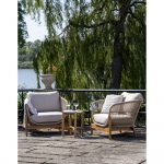 House Nordic Fauteuil Terracina Acacia Bruin/Beige