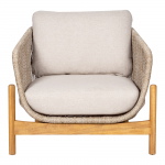 House Nordic Fauteuil Terracina Acacia Bruin/Beige