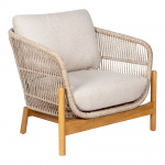 House Nordic Fauteuil Terracina Acacia Bruin/Beige