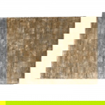 PTMD Vloerkleed Flavia Bruin 400x500cm