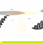 Richmond Eettafel Montgommery Beige Ø130cm