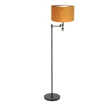 Steinhauer Vloerlamp Stang met Leeslamp Velours Goud