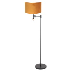 Steinhauer Vloerlamp Stang met Leeslamp Velours Goud