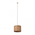 PTMD Hanglamp Jaden 4-Lichts Naturel Zeegras Herringbone Rond