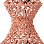 PTMD Hanglamp Milley Oranje Katoen Macramé 3-Laags